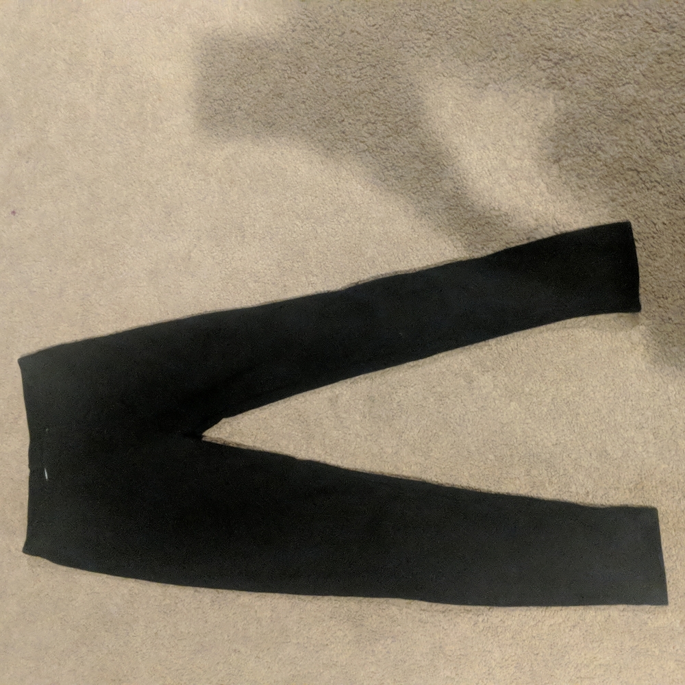 Girls black leggings size 10-12